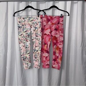 Athleta Women's Leggings - Pink and Multicolor BUNDLE